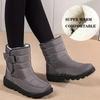 Fashion Plus Size Down Waterproof Snow Boots for Women Winter Thick Plush Warm Cotton Padded Shoes Woman Non Slip Platform Ankle Boots