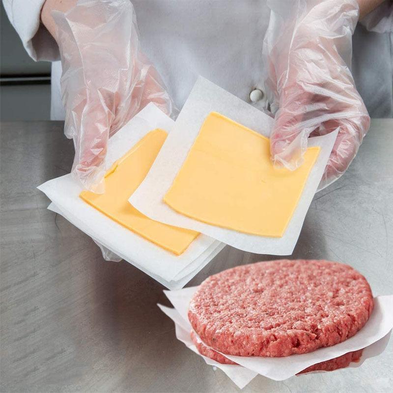 500Pcs Non Stick Oil Proof Square Round Baking Paper Oven Barbecue Hamburger Cookie Food Separation Kitchen Supply