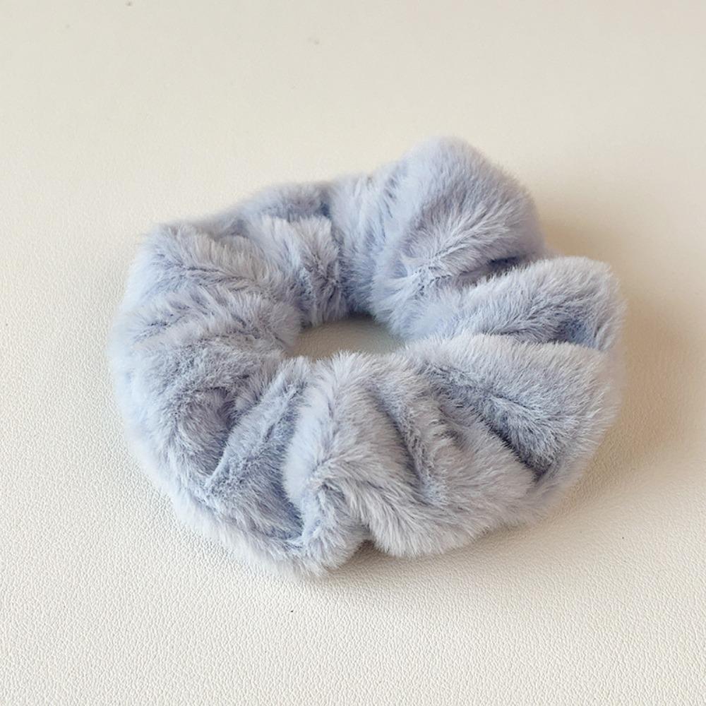 Korean Retro Folded Chiffon Scrunchies for Women, Sweet Temperament Oversize Hair Tie