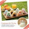 Pungi Noi Sushi 100 Bucăți Drăguțe Triunghiulare Japoneze pentru Bile de Orez Sac de Ambalare De Unică Folosință Matriță pentru Preparat Sushi Accesorii Bento