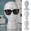 Lightweight Foam Mannequin Head for Wigs And Hats Display, Eyewear Display Model with Stable Base Glasses Headwear Styling Photography