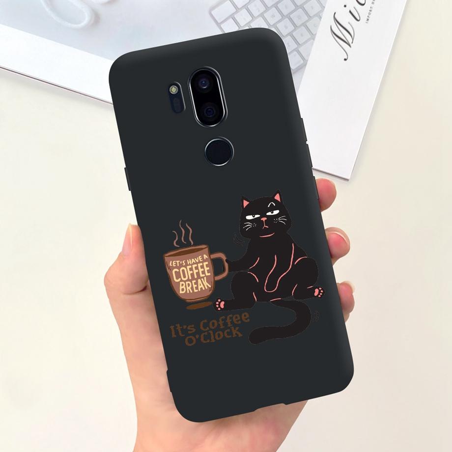 For LG G7 ThinQ G7 Plus Case Luxury Soft Silicone TPU Bumper Phone Cover for LG G6 G6+ Plus Capa Panda Rabbit Goothic Style Case