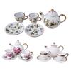 1 Set Dollhouse Tea Set Realistic Decoration 1/6 Scale Mini Ceramic Tea Set Accessories for Kitchen Scene