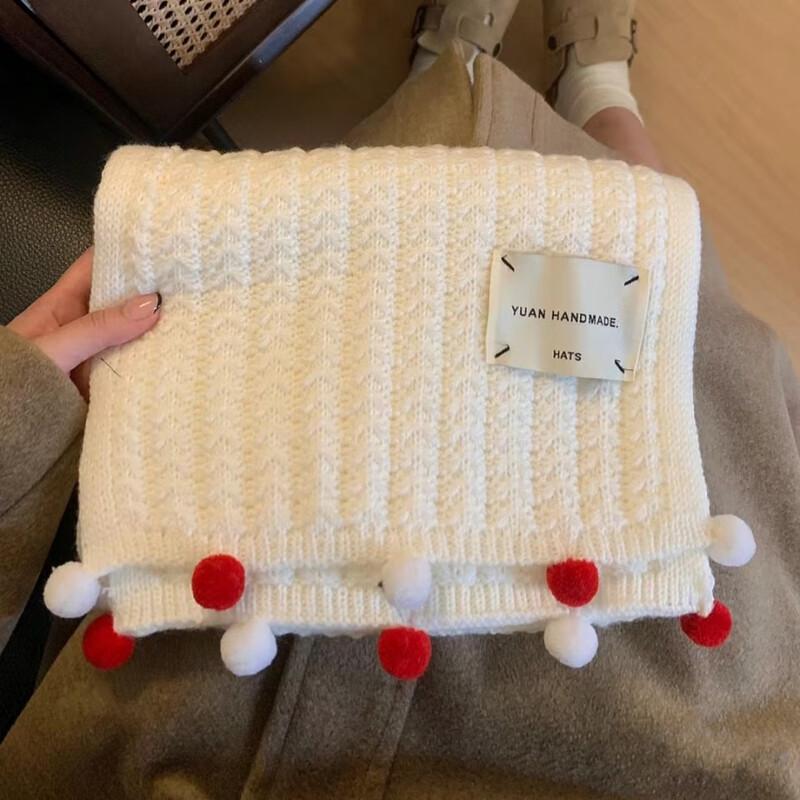 Women's Solid Color Knitted Warm Neck Scarf