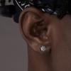 Vnox Eenvoudige Ster Oorbellen, Heren Dames Kleine Ronde Zirkonia Steentjes Oorbellen Brincos, Punk Rock Oor Sieraden