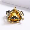 New Jewelry Retro Fashion Personality Ring Exotic Inlaid Gold Ring
