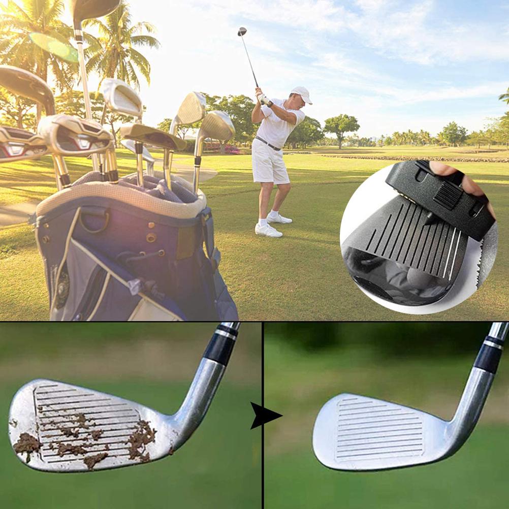 3 in 1 Golfs Club Brush Golfs Clean Tool Flexible Portable with Key Chain Golfs Club Cleaner