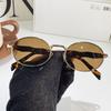 Luxury Brand Small Sunglasses for Men and Women Unisex Fashion Sun Glasses Oval Unisex Stylish Eyewear Shades Round Sunglasses