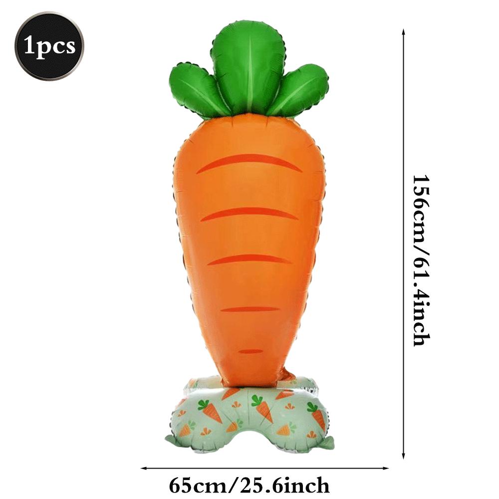 Large Standing Foil Balloons Fruit Vegetable Party Decorations Giant Cactus Carrot Lemon Watermelon Hawaiian Luau Decor Supplies