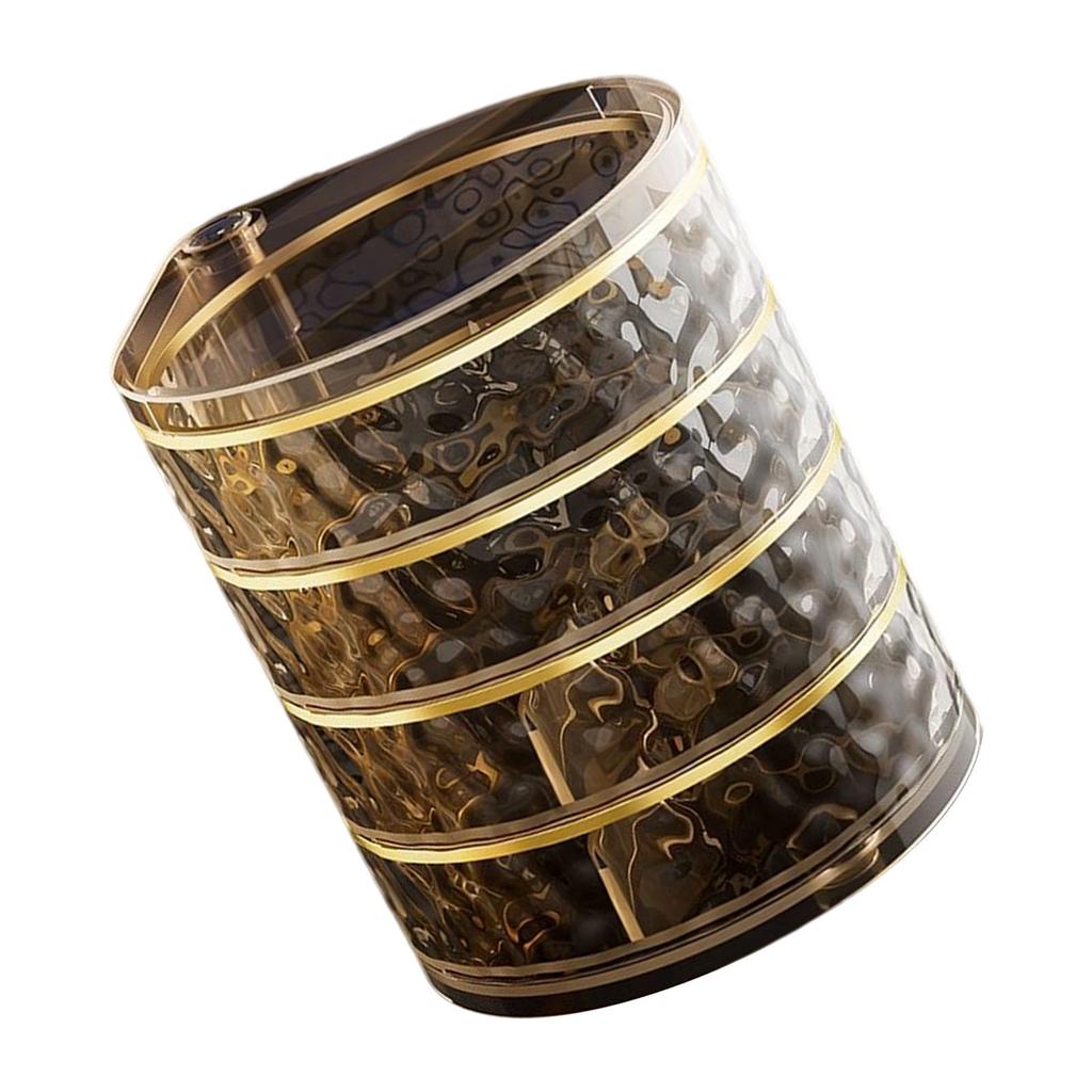 Portable Rotatable Jewelry Case Multiple Layer Storage Solution for Earrings Rings Home Office Daily Casual Use
