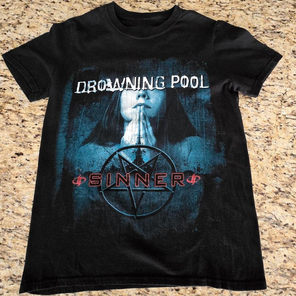 Drowning Pool Sinner Graphic Band T-shirt S to 5XL