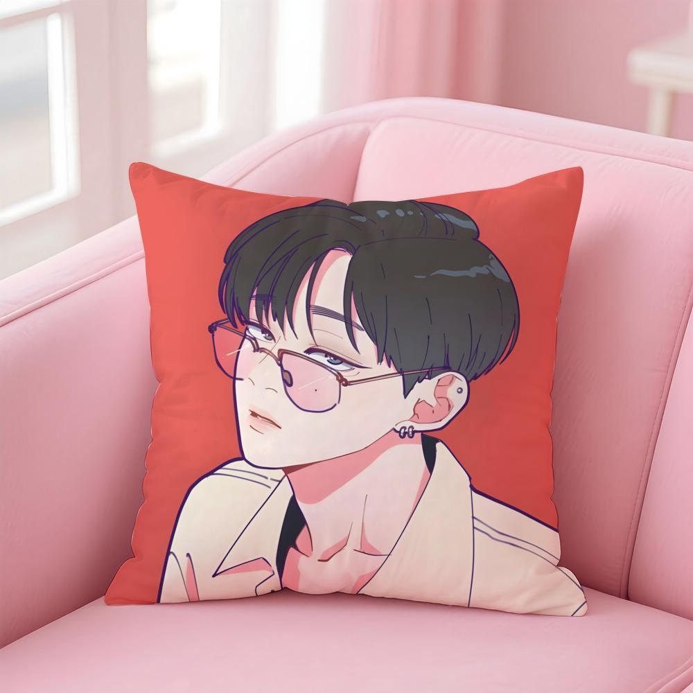 l-Love or Hate bl Cushion Cover Comfortable Reversible Pillow Cover Ideal for Car Sofa Bedroom & Beyond