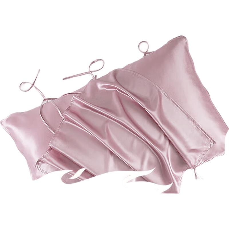 Ciyun Solid Color 100% Silk Pillow Cover вишневый розовый