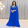 C7305 Elegant Women's Evening Dress with Hot Drilling Detail - European & American Fashion