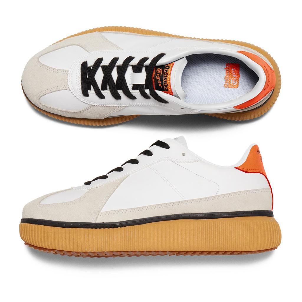 Onitsuka Tiger DELECITY Size Cm Sneakers, White/Habanero, 28.0