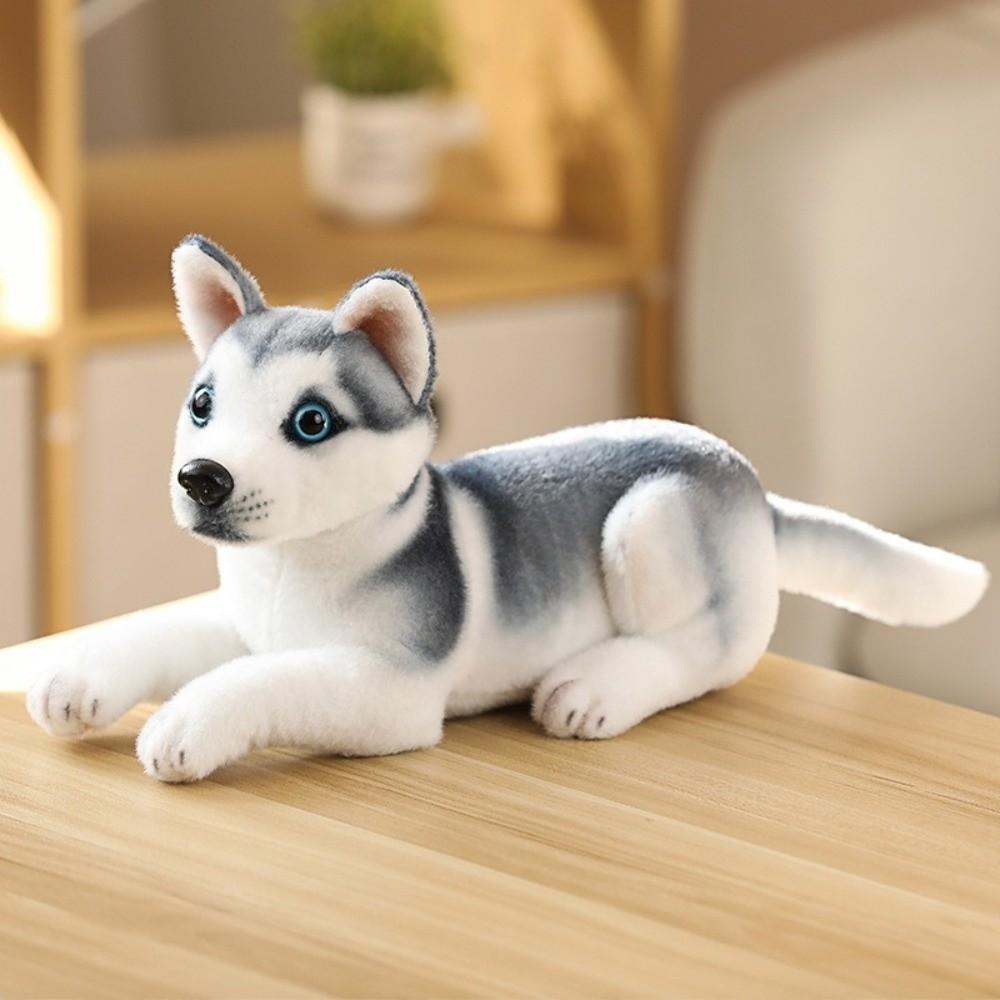 Realistic Appearance Akita Dog Plush Toy Soft Stuffed Animal Toy Puppy Doll  Kids Birthday Gift