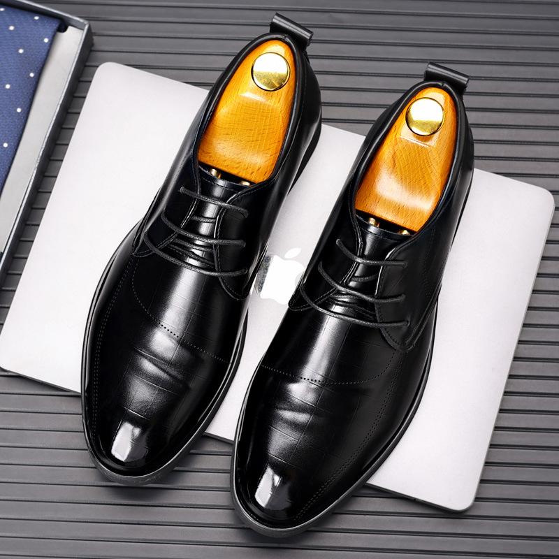 Fashion New Designer Spring Autumn Men's Leather Shoes Business Formal Commuter Work Shoes Male British Suit Groom Wedding Shoe Male
