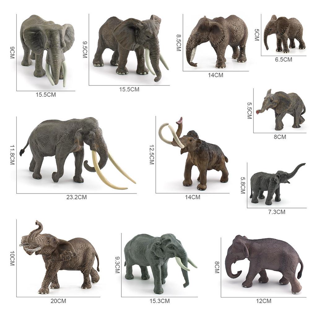 Realistic Zoo Animal Pvc Elephant Figures For Classroom Learning And Gift Giving
