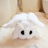 Peluche Falena Occhi Grandi Bianco Animale Soffice Carino Ali in Velluto Morbido Peluche Insetto Regalo di Compleanno Natale per Amanti degli Insetti