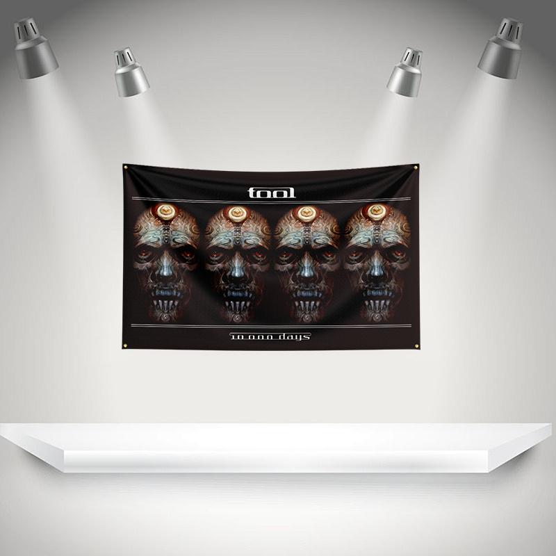 The Ttools Flag Rock Music Band Banner 3x5ft With Brass Grommets Hd Printing Tapestry Exhibition Music Band Fans Garage Decor