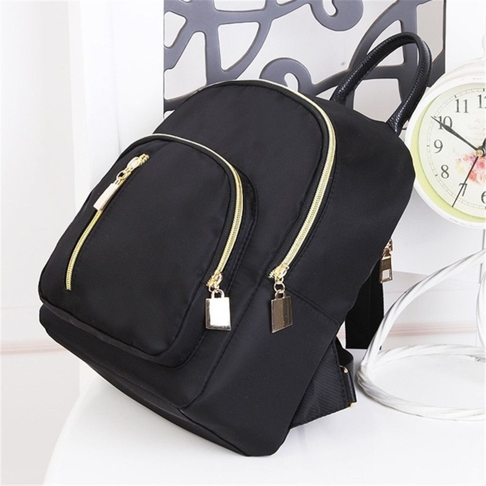 Women's Multi-Function Mini Backpack Fashion Girl Oxford Daypack Travel Cute Backpack Shoulder Bag Black Girl Purse