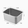 Haogongbang Stainless Steel Flat Square Basin