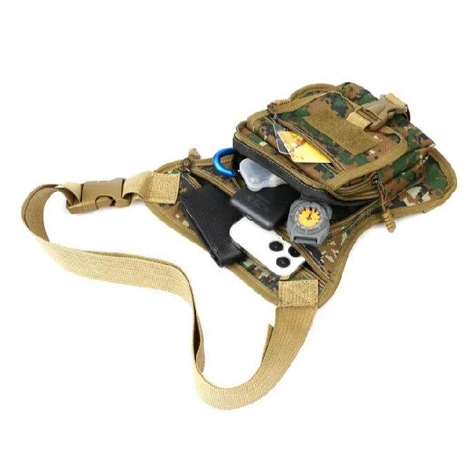Neue Motorrad Drop-Leg-Tasche Camouflage Wasserdichte Hüfttasche Outdoor Multifunktional Reise Wandern Tragbar Motorrad Beintasche