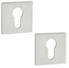 Square Rosettes Insert Plates For Interior Door Handles Zambia Satin