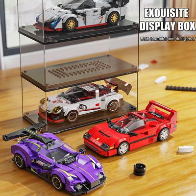 Non-Toxic 316Pcs Building Blocks Sports Car Toy Model Educational Toys Compatible Others Bricks Sets With Transparent Display Box Gifts