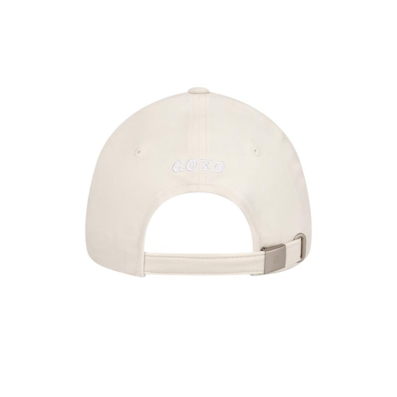 Goxo Woven Ballcap Smile Heart Beige