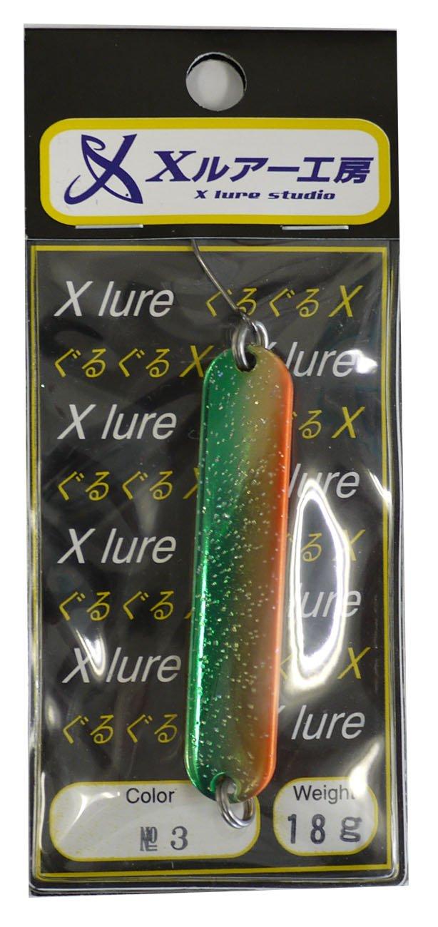 RECENT Spoon Guruguru X/N 18g #3 G/Orange Green Lame. Lure 18g