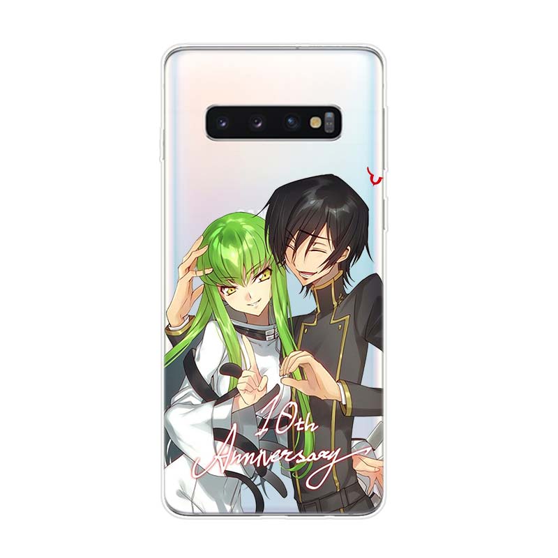 Anime Code Geass Lelouch Silicone Cover For Samsung Galaxy S21 S20 FE Ultra S10 S10E Lite S9 S8 S7 Edge Plus Phone Case