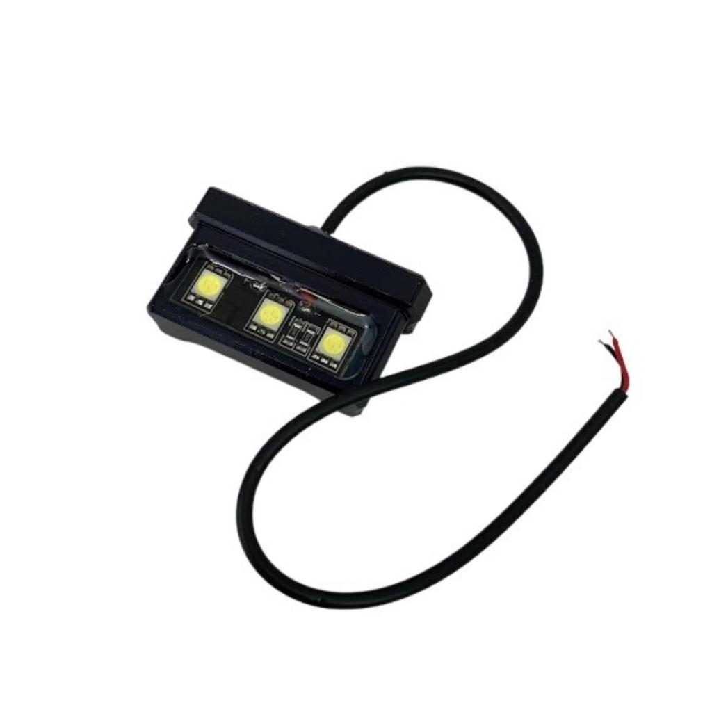 Lunali License Plate Light, LED License Lamp, License Plate Light, Small, Universal, Black, Plate Light, Number Light