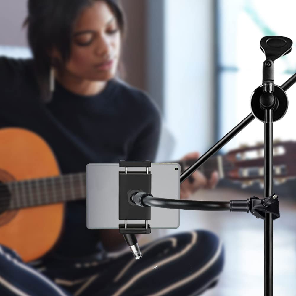 Woleyi Fitness Bike Tablet Arm Tablet Smartphone Handlebar Pole Cycling Fitness Exercise Easy Japanese Instruction Manual Compatible with Multiple