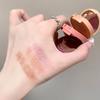 SHAQINUO Three-color 3 in 1 Flip-top Eyeshadow Matte Pearlescent Earth-tone Eyeshadow Palette, One Palette to Complete Your Makeup