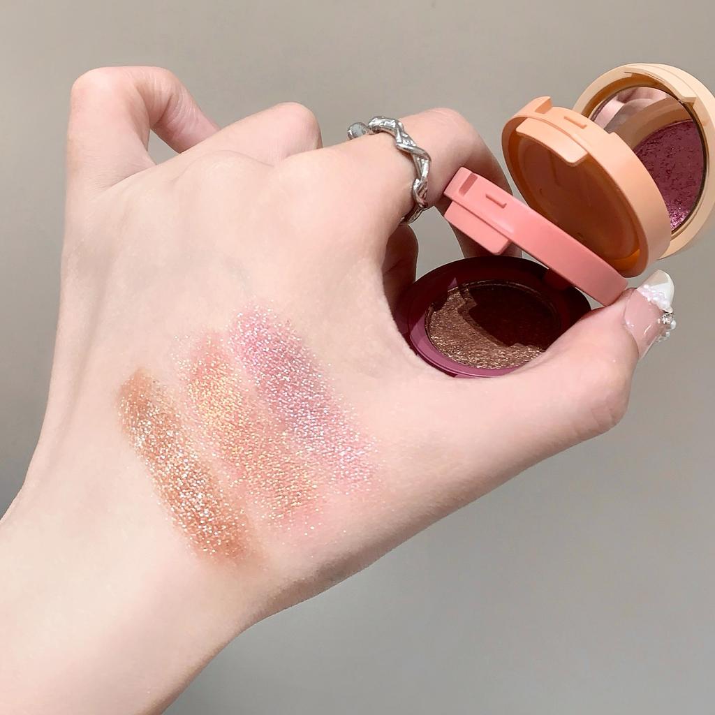 SHAQINUO Three-color 3 in 1 Flip-top Eyeshadow Matte Pearlescent Earth-tone Eyeshadow Palette, One Palette to Complete Your Makeup