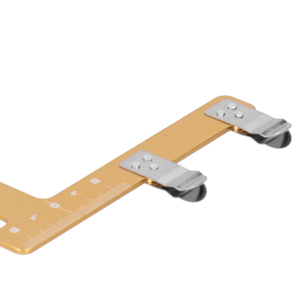 Adjustment Bow L Shape Chord Distance Ruler Aluminum Alloy Measuring Tool