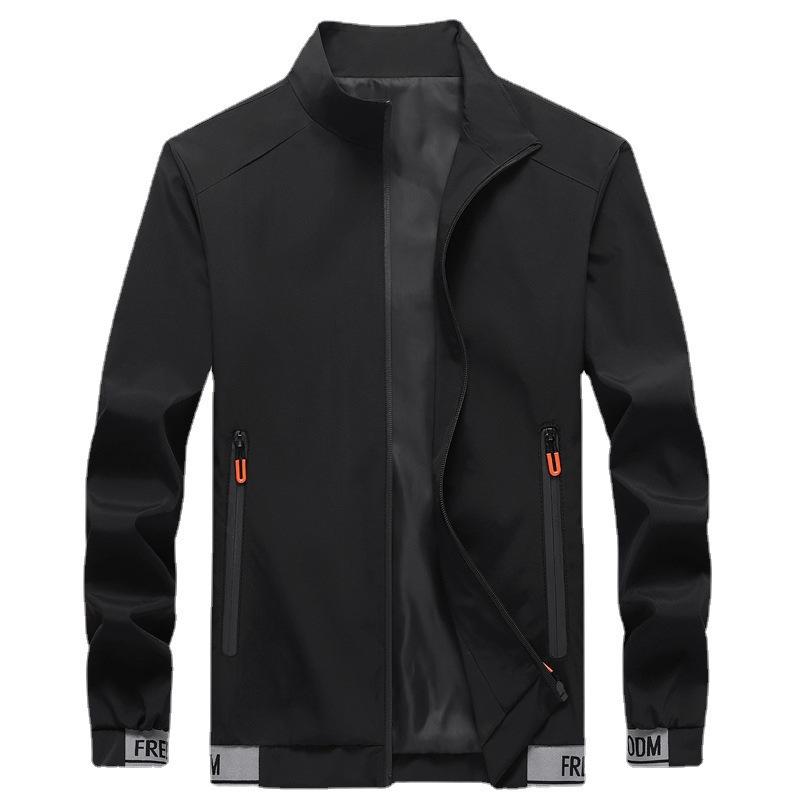 Spring and Autumn New Coat Men's Casual Fashion Handsome Young and Middle-aged Jacket
