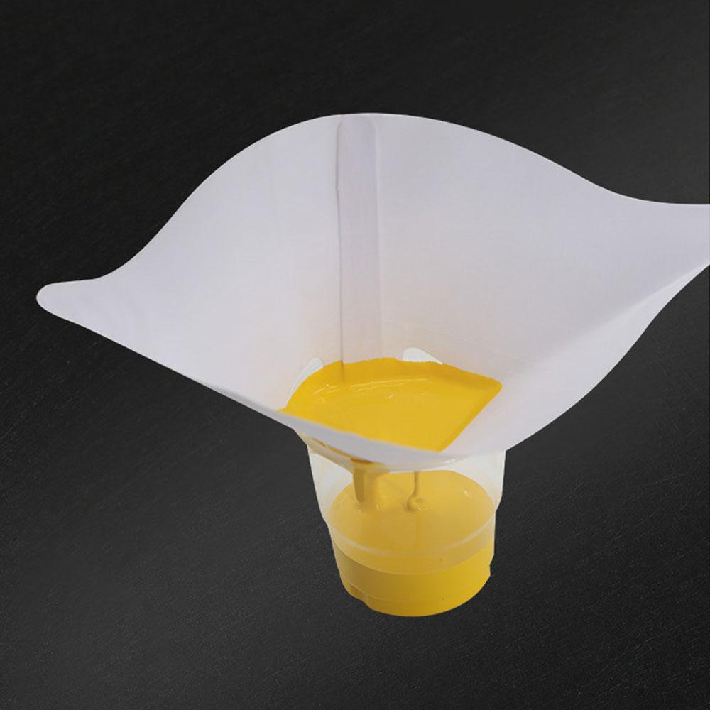100PCS Paint Filter Paper 100 Microns Car Paint Spray Mesh Paper Filter Funnel Strainer Disposable Conical Straining Funnel