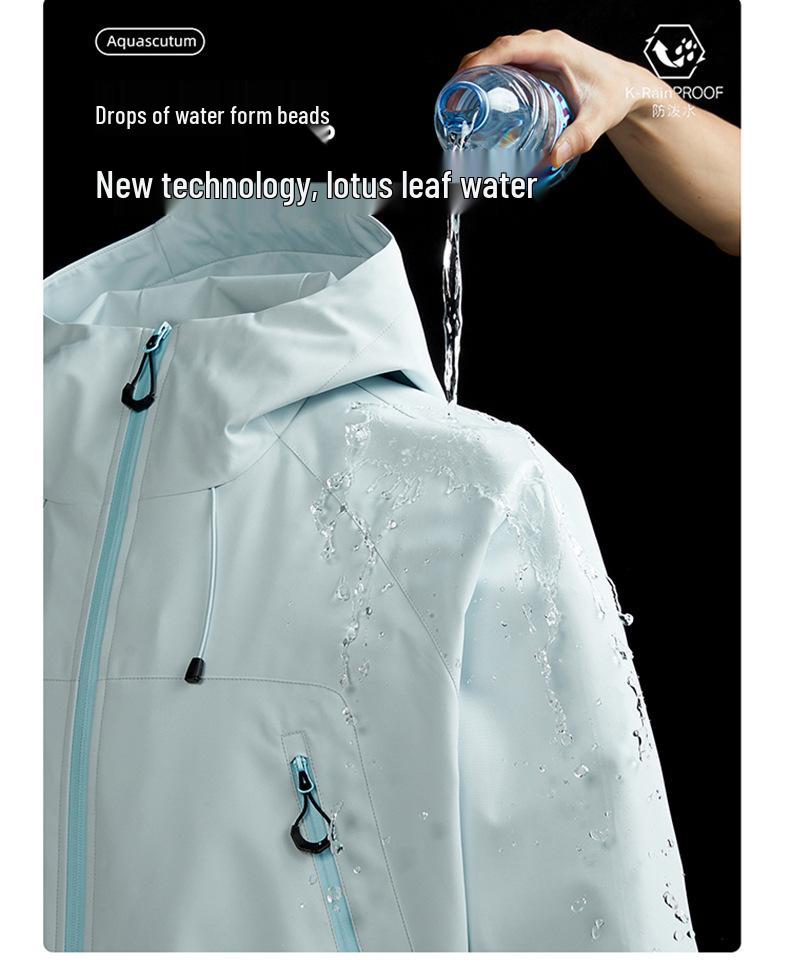 Unisex kurtka outdoorowa trzy w jednym: Wiatroodporny, Wodoodporny, Oddychający, Styl Górski Jesień/Zima