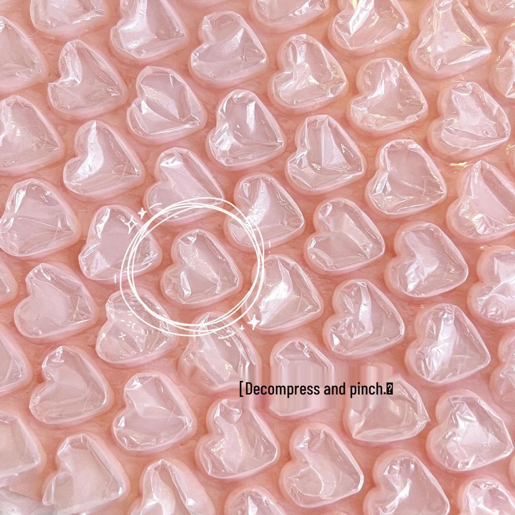 Shockproof Waterproof Pink Heart Bubble Envelope for Small Gifts and Cards
