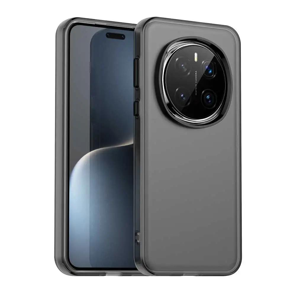 

Роскошный ударопрочный чехол-конфета для Honor Magic 7 Pro Magic 7 Lite Силиконовый бампер Полупрозрачная задняя крышка для Magic 7 5G For Magic 7 Pro чёрный
