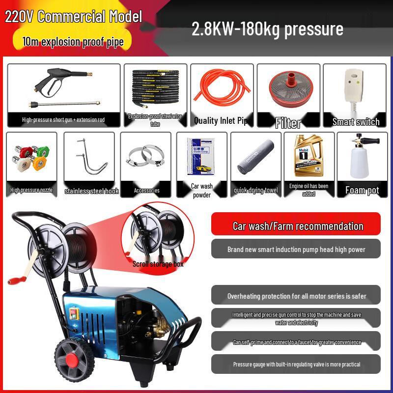Black Cat Duke Industrial High-Pressure Washer 220в