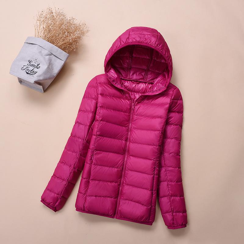 New Light Down Jacket Women's Short White Duck Down Fashion Autumn and Winter Light Jacket