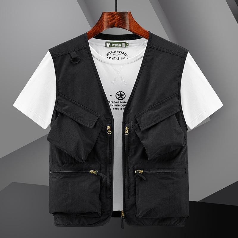 Quick-Dry Multi-Pocket Outdoor Vest for Photography, Fishing, and Mountaineering