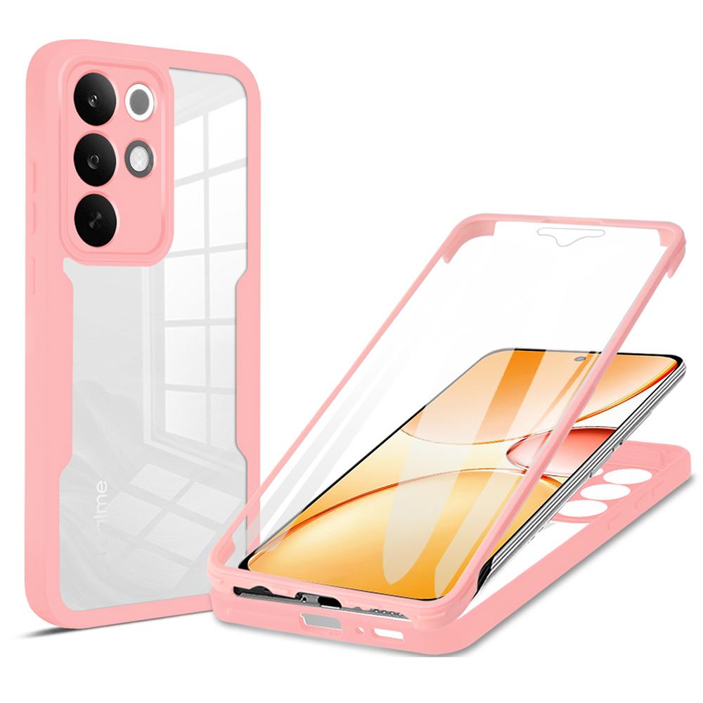 For Realme C85 Pro 4G Case Acrylic + TPU Clear Phone Cover with PET Screen Film