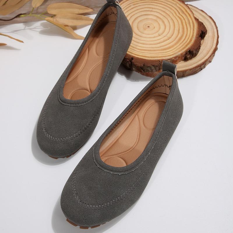 Women's Slip-On Flats, Soft Sole Casual Loafers, Breathable Durable Plus Size Fall Shoes