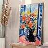 Canvas Painting Matisse Color Abstract Floral Vase Canvas Poster Black Cat Wall Art Prints Pictures for Living Room Home Decor