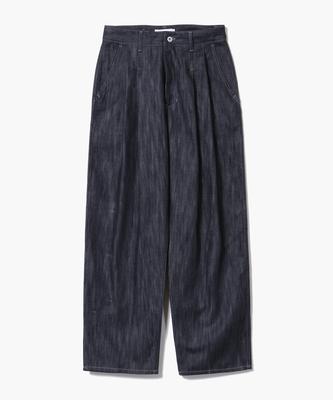 XERO Clean Denim Deep Two Tuck Vertical Pants [Indigo]