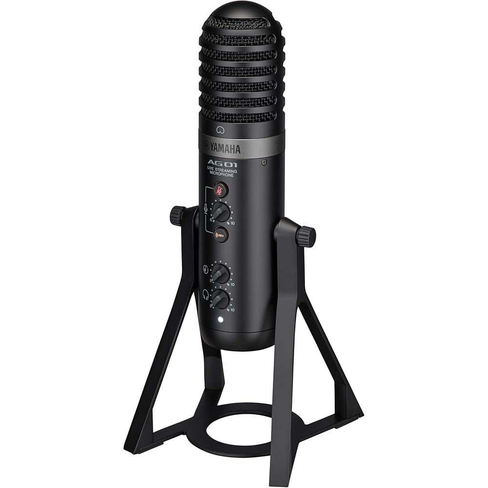 Yamaha YAMAHA live streaming microphone with microphone integrated USB microphone black AG01 B